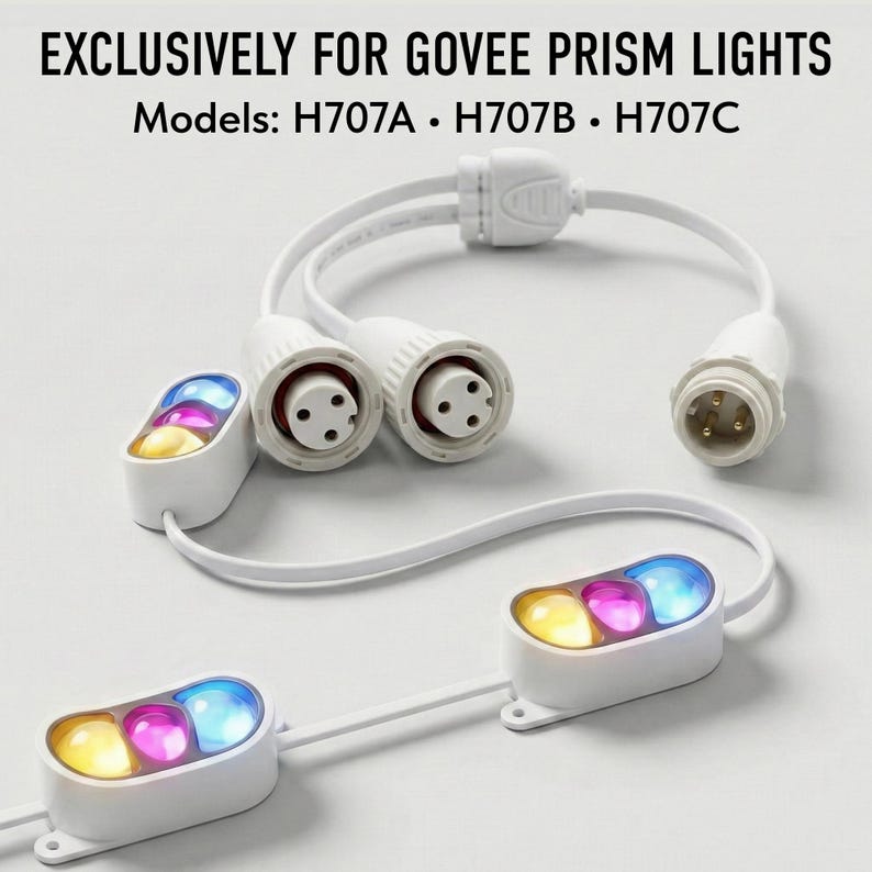 Y-Splitter and Extension Cables for Govee Prism Lights